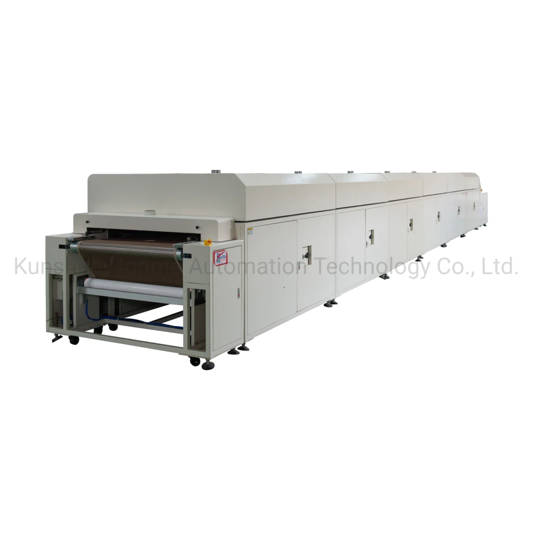 IR Tunnel Drying Oven Pre-Pi Infrared Curing Conveying Tunnel Drying Machine for LCD Curing Process